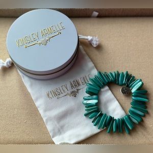 NEW IN TIN Kinsley Armelle Chip Collection Silver Ariel Bracelet